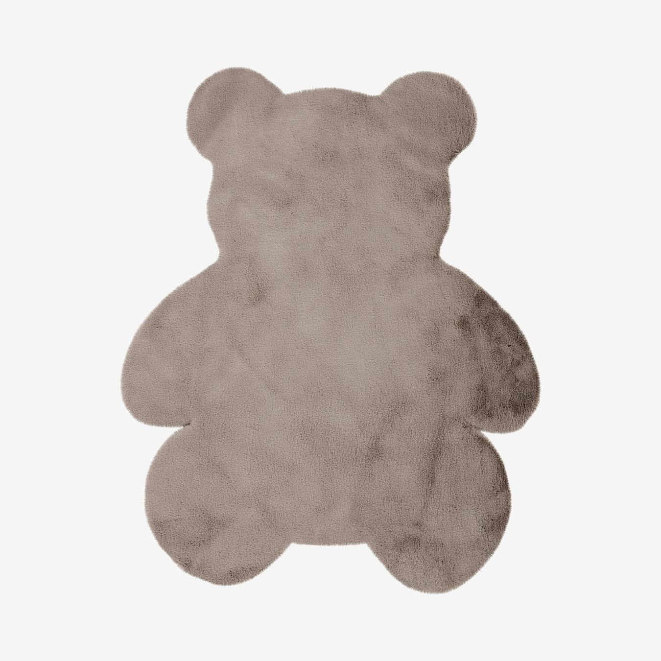 grey teddy rug