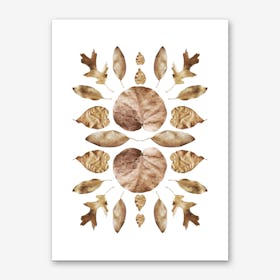 Golden Leaves  Art Print