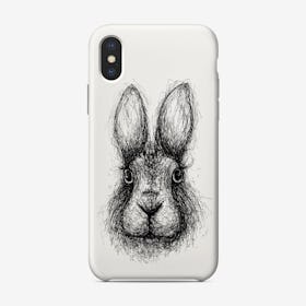 Scribble Rabbit Phone Case