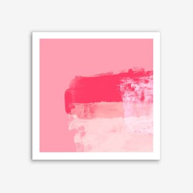 Minimalistic ExpressiveAbstract In Pink Art Print