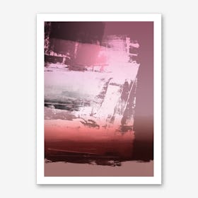 Expressive Abstract In Pink Art Print