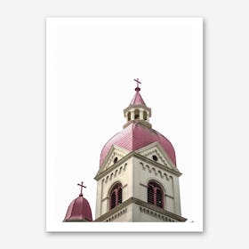Pink Church Art Print