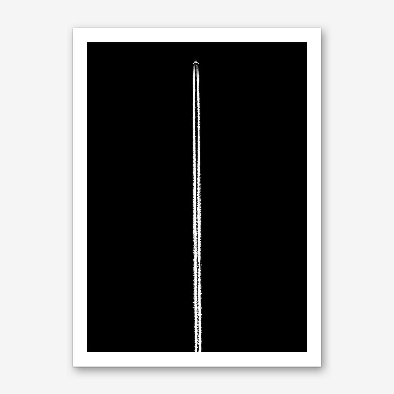 Airplane Art Print Minimalist Black Framed Poster for Office Wall Decor