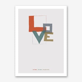 Love Type Art Print