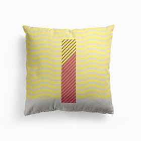 I Typeface Alphabet Cushion