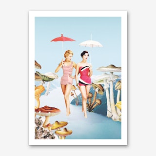 Let's Pretend We're Mushrooms Art Print