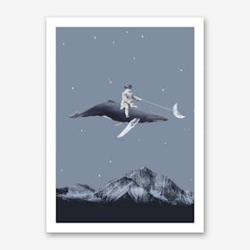 Aim For The Moon Art Print