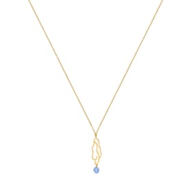 Gaudí Necklace - Gold-plated & Blue