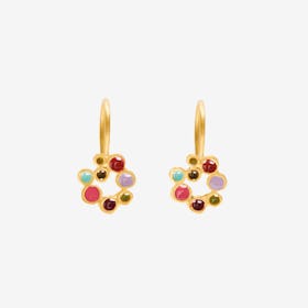 CANDY COLOURS Gold Earrings