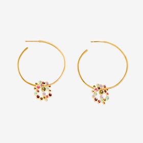 Gold Earrings CANDY COLOURS