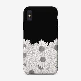 Daisy Black Boarder iPhone Case