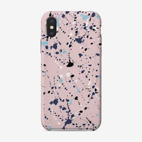 Splat Blue Pink iPhone Case