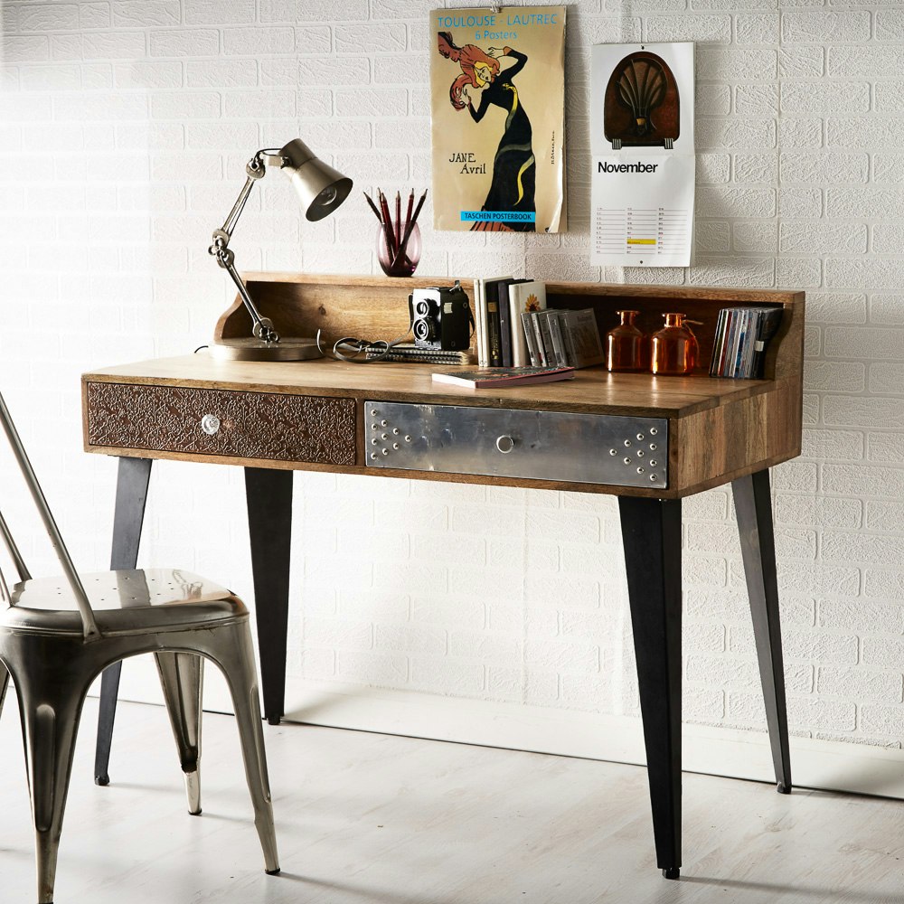 Reclaimed Wood Desk / Console Table by Indian Hub
