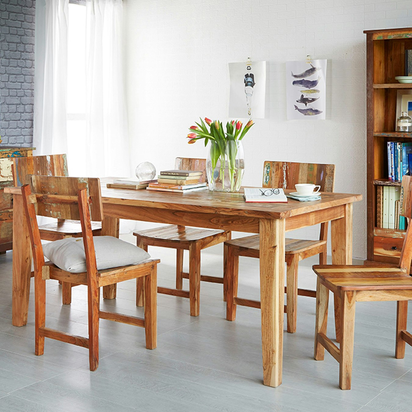 Large Reclaimed Wood Dining Table By Indian Hub Fy Large Reclaimed Wood Dining Table By