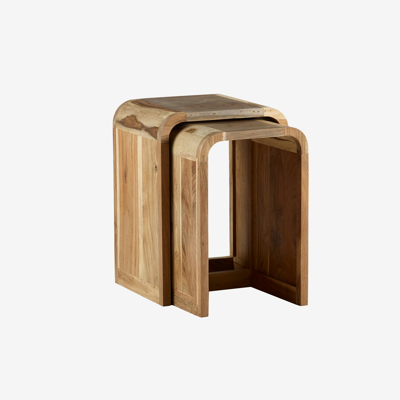 Aspen Nest Of 2 Tables Wooden By Indian Hub Fy