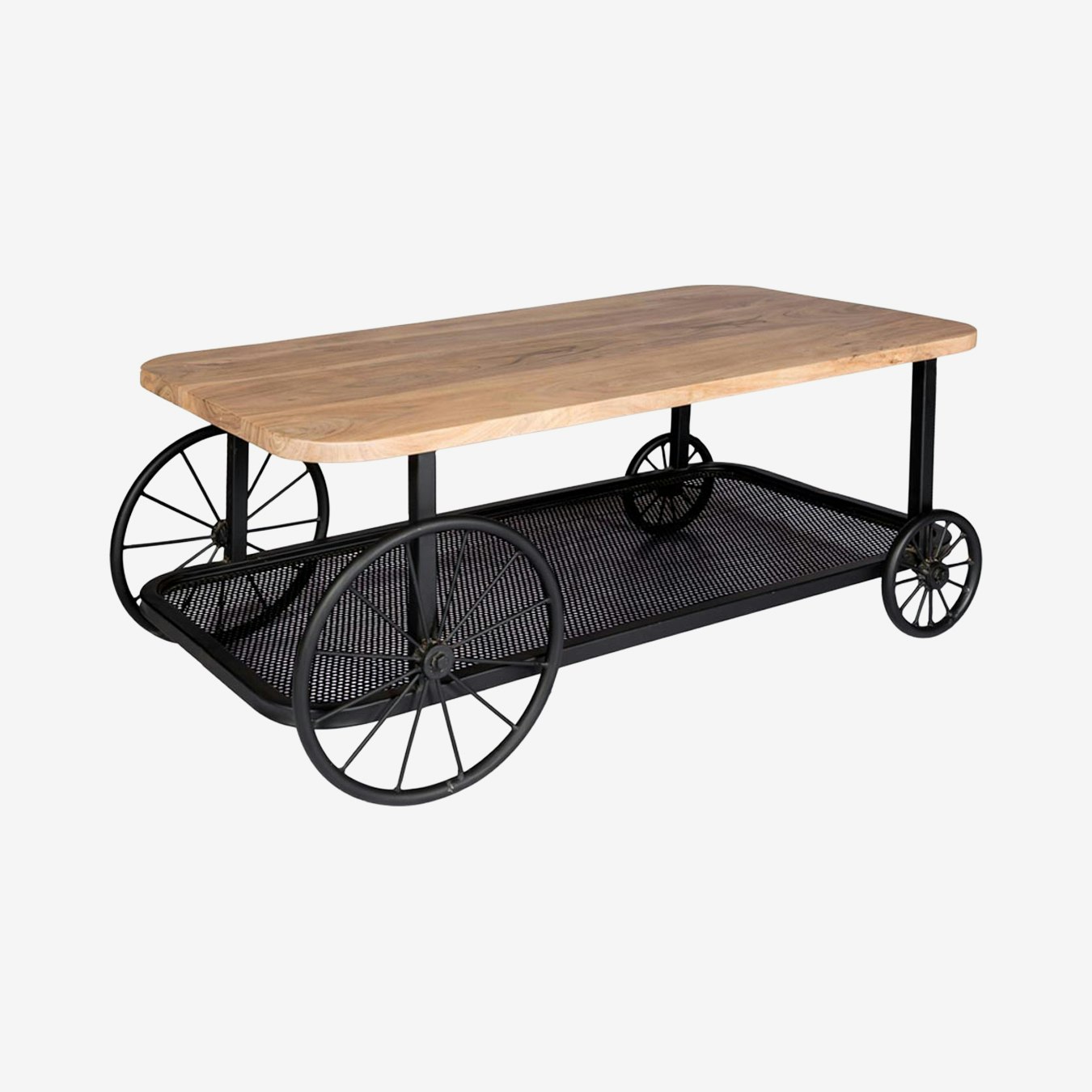 Craft Wheel Coffee Table by Indian Hub