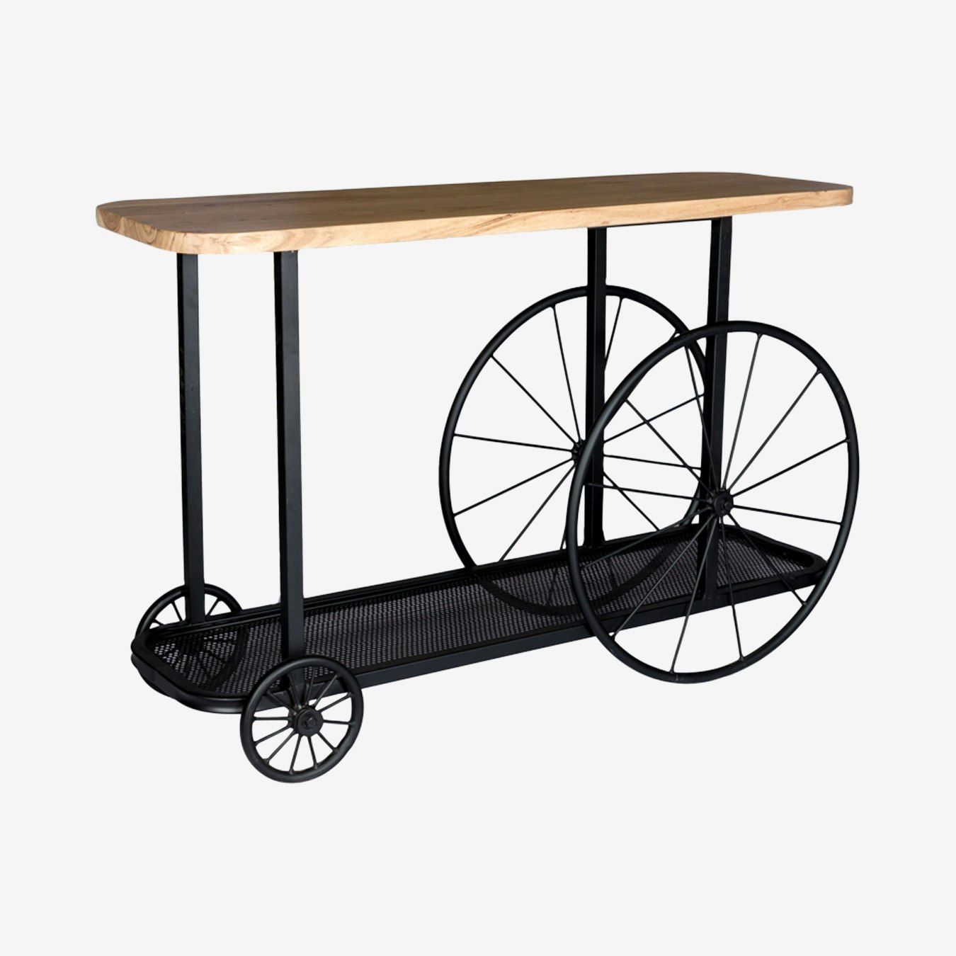 Craft Wheel Console Table by Indian Hub