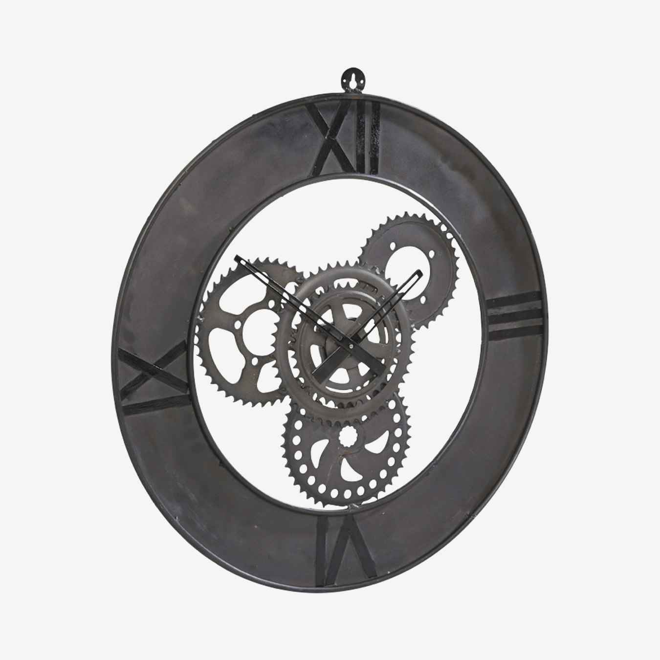 Factory Clock - Reclaimed Metal by Indian Hub