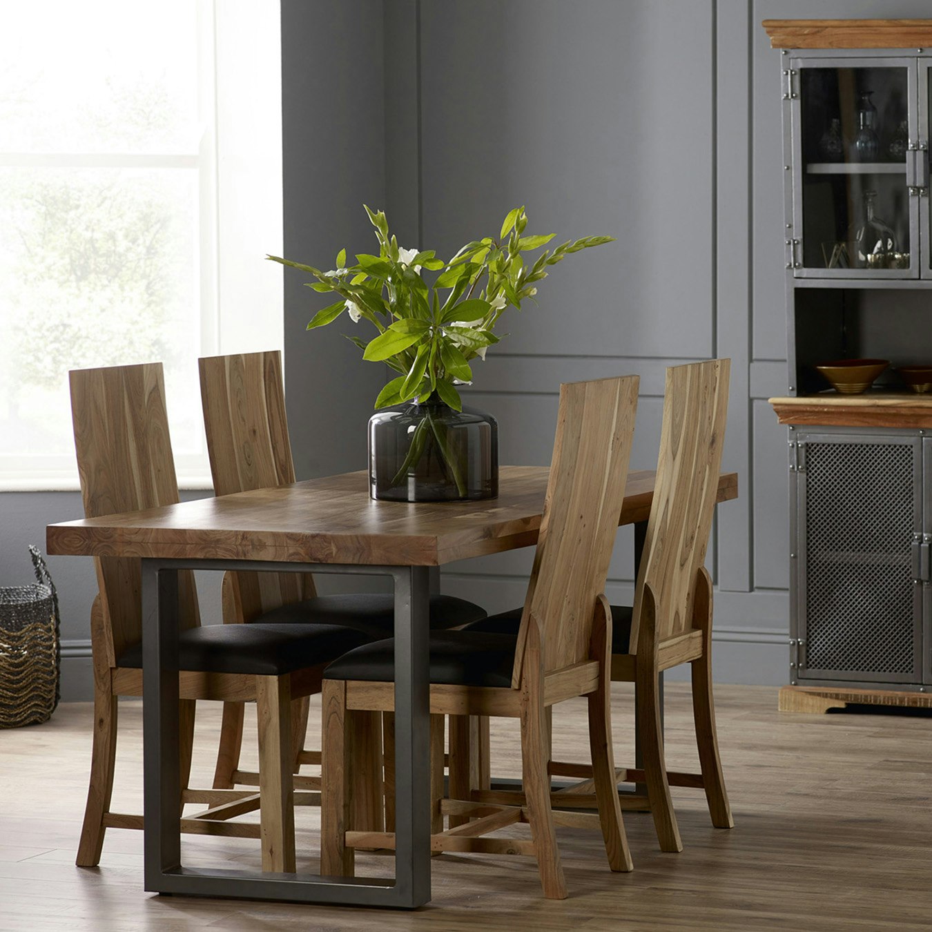 Metropolis Industrial Dining Chair by Indian Hub