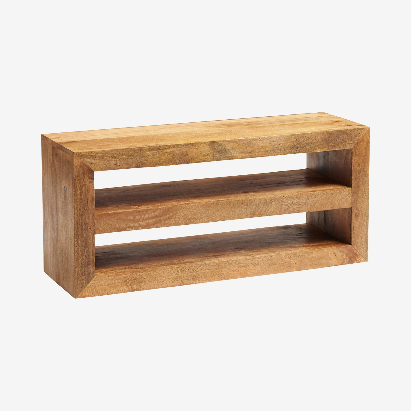 Toko Open Media Unit - Light Mango Wood by Indian Hub