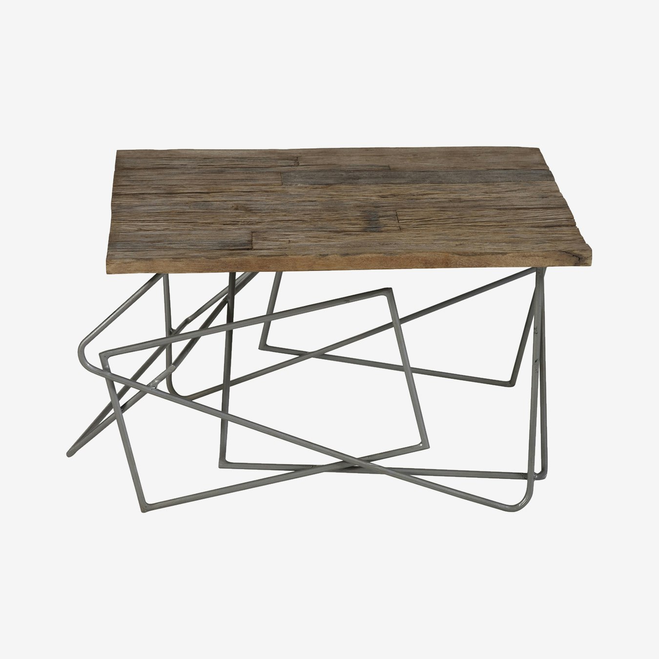 Designer Square Coffee Table - Natural Mango Wood by Indian Hub