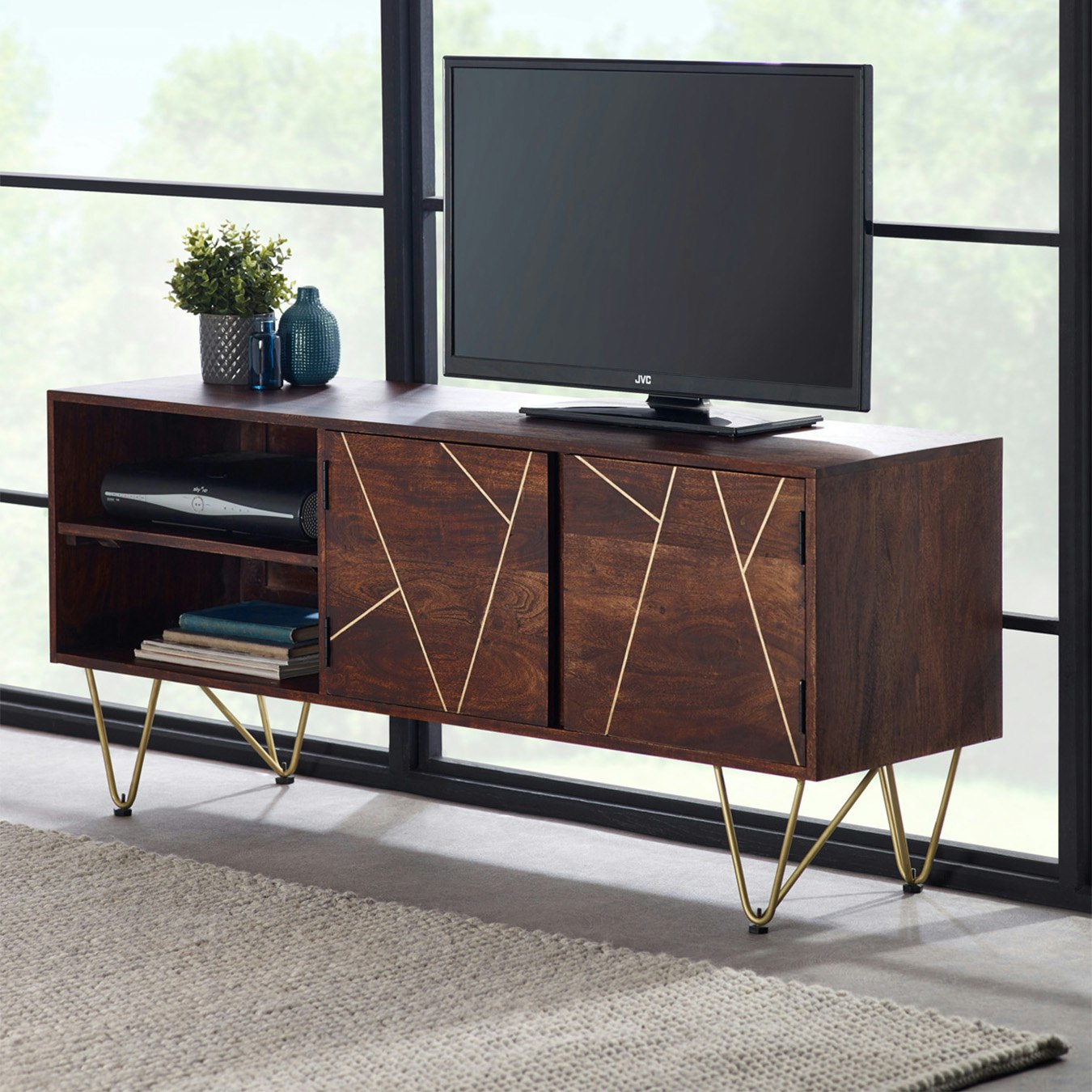Dallas Dark Mango Plasma Media Unit by Indian Hub
