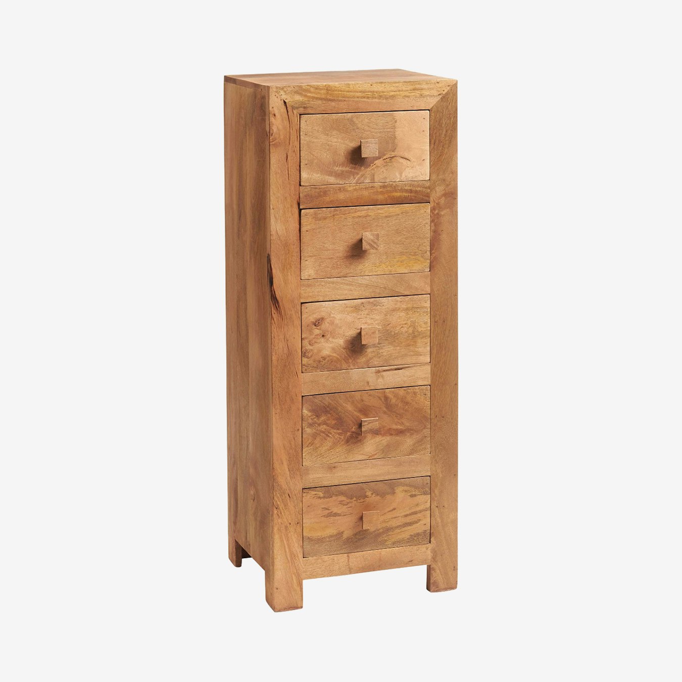 Dakota Light Mango 5-Drawer Chest by Indian Hub