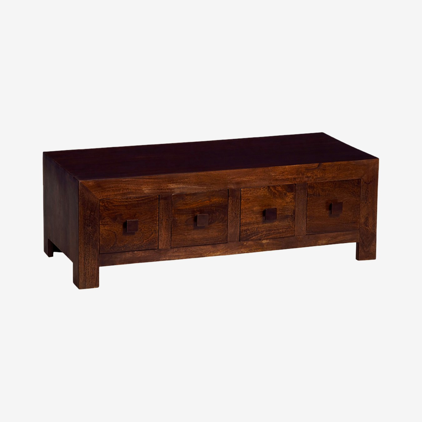 Dakota Dark Mango 8-Drawer Coffee Table by Indian Hub