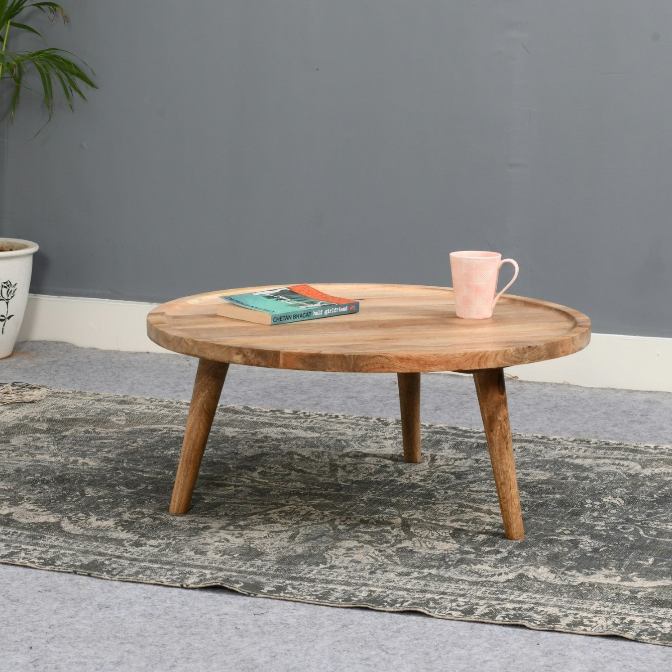 Mason Light Coffee Table - Solid Mango Wood by Indian Hub