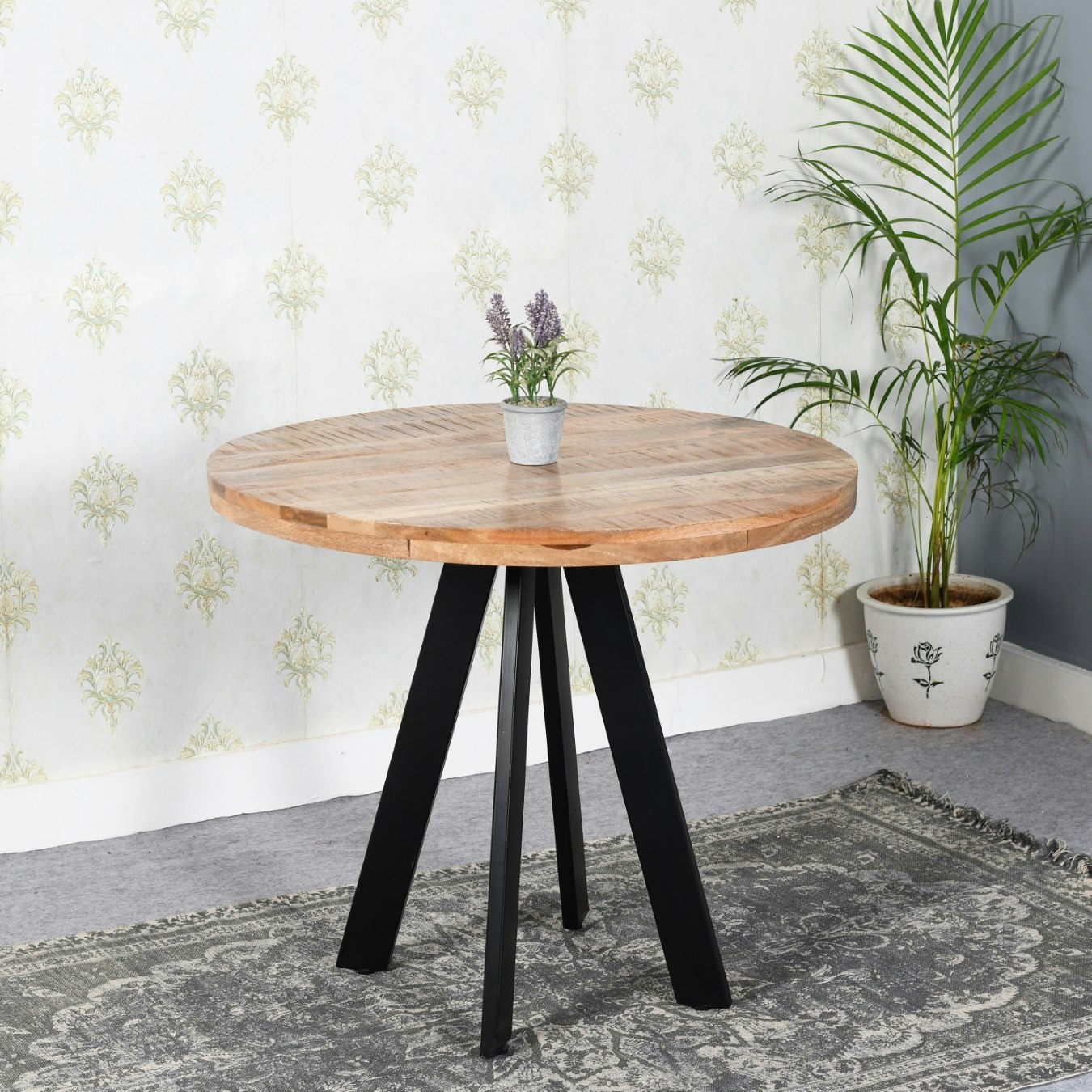 Smyril Round Dining Table - 4-Seater by Indian Hub