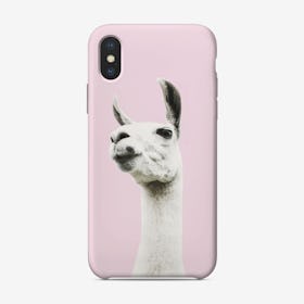 Pink Llama iPhone Case