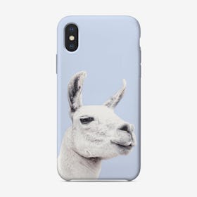 Blue Llama II iPhone Case