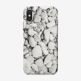 White Pebbles iPhone Case