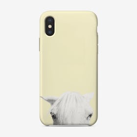 Yellow horse iPhone Case