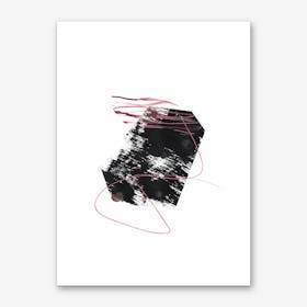 Ink and Pink Art Print