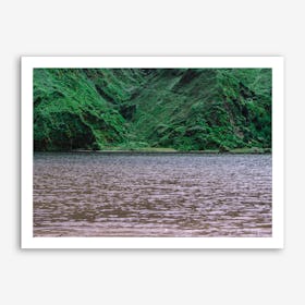 Lake Surrounded by Green Mountains Art Print