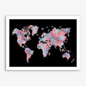 Wanderlust World Map Art Print