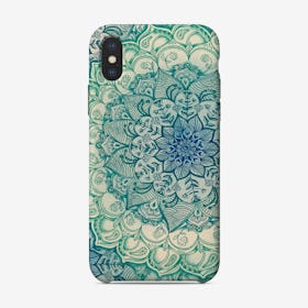 Emerald Doodle  iPhone Case