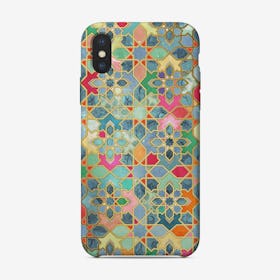 Gilt & Glory - Colorful Moroccan Mosaic  iPhone Case