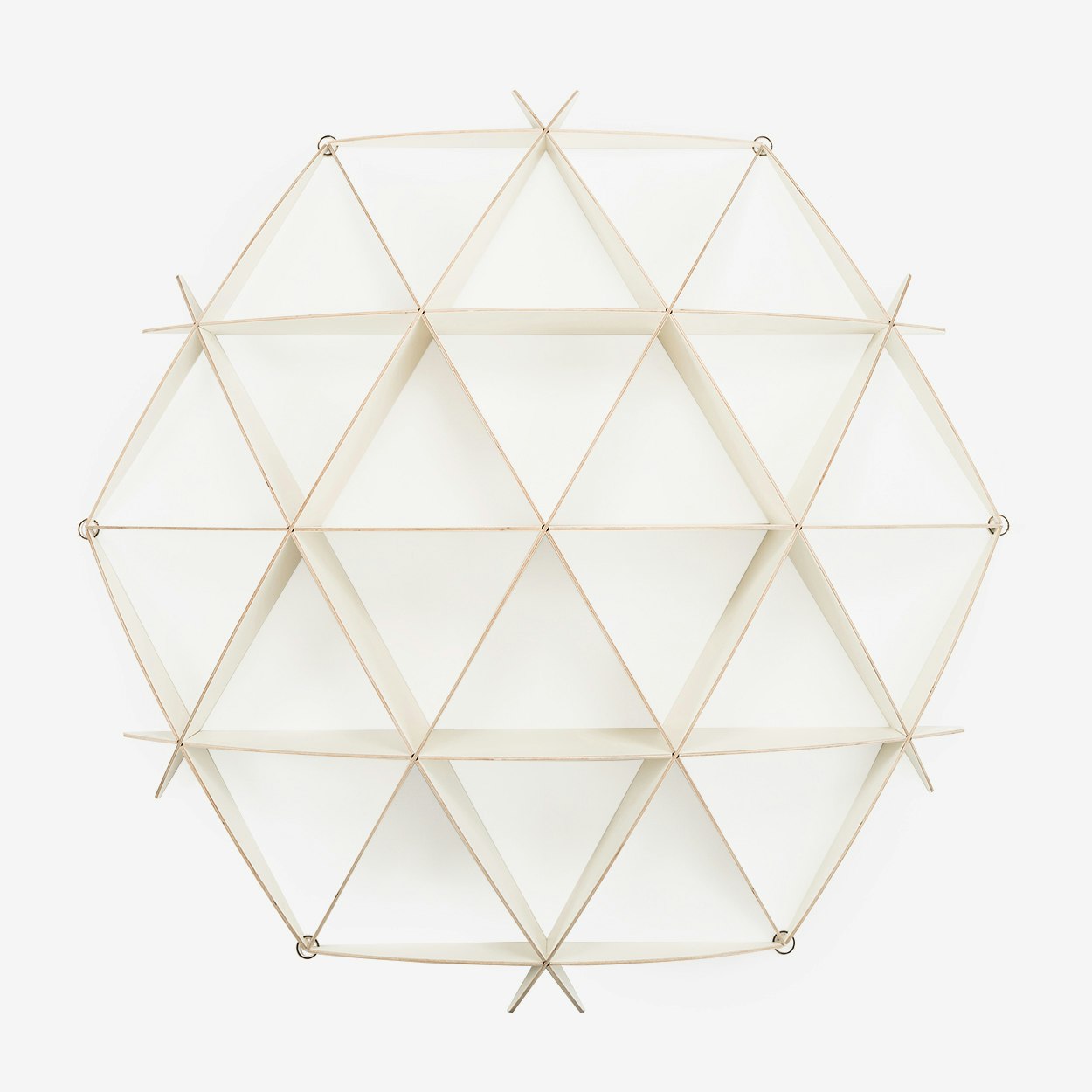 Large Bookshelf Comb in White by Borealis