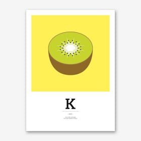 The Food Alphabet – K Art Print
