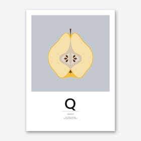 The Food Alphabet – Q Art Print