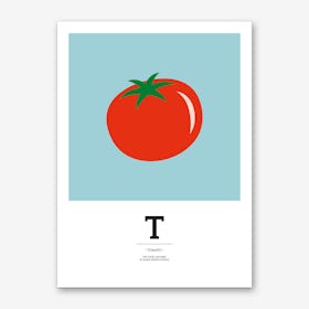 The Food Alphabet – T Art Print