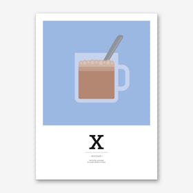 The Food Alphabet – X Art Print
