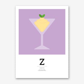 The Food Alphabet – Z Art Print