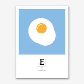 The Food Alphabet – E Art Print