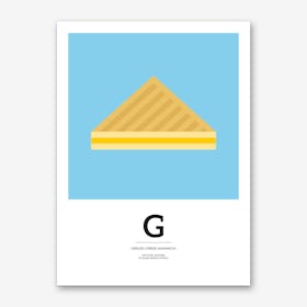 The Food Alphabet – G Art Print
