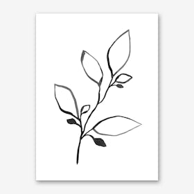 Ink Plant 1 Art Print