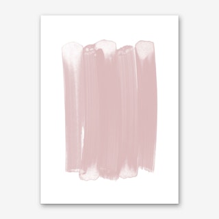 Pink Strokes Art Print