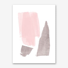 Pink Grey Art Print